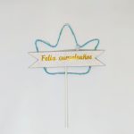 TOPPERS FELIZ CUMPLEAÑOS DE CORONA CON LUCES