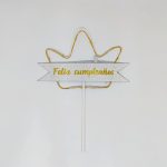 TOPPERS FELIZ CUMPLEAÑOS DE CORONA CON LUCES - Imagen 3