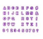 SET DE CORTANTES ALFANUMÈRICO 40 PIEZAS - Imagen 2