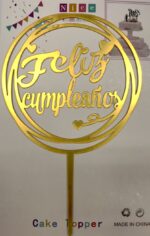 TOPPERS FELIZ CUMPLEAÑOS - Imagen 2